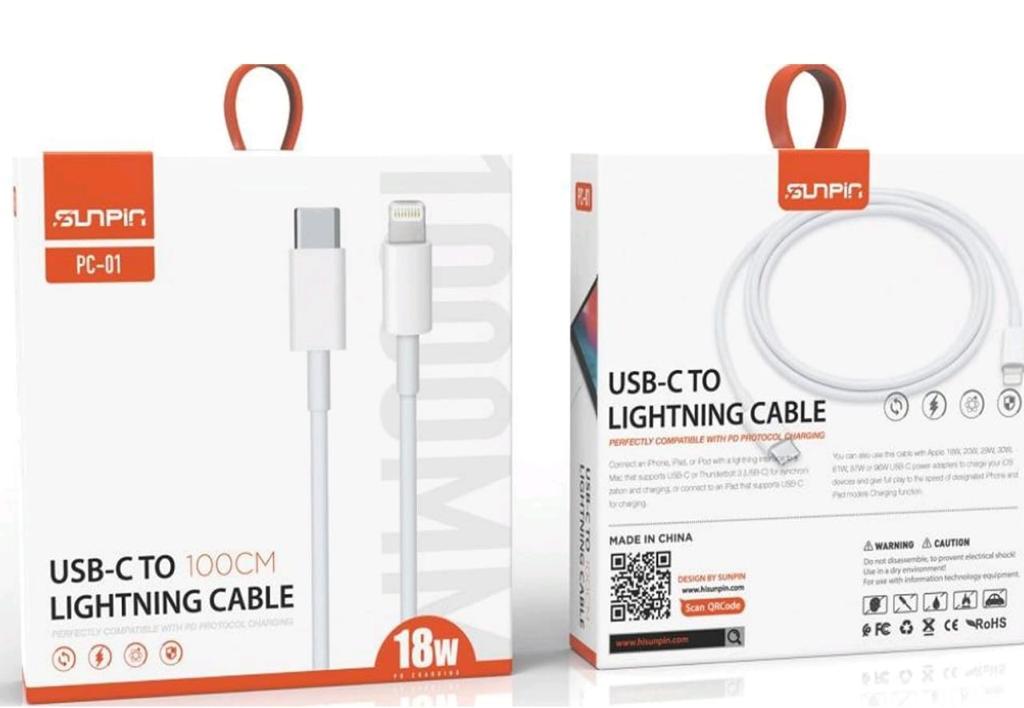 SUNPIN USB C to lightning cable
